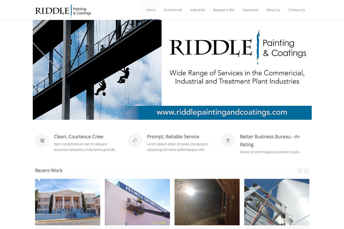 Riddle Painting & Coatings HTML Site
